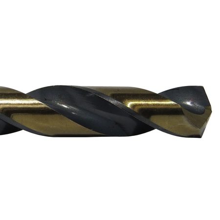 Drill America #7 HSS Black & Gold KFD Split Point Jobber Length Drill Bit KFD7